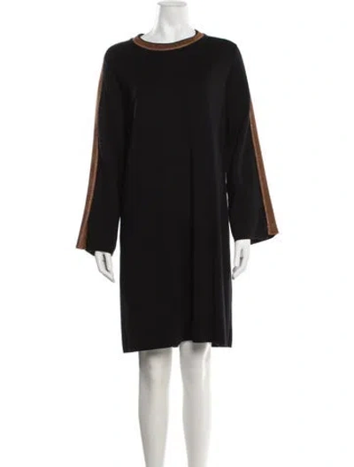 Pre-owned D Exterior Wool Knee-length Dress In Black