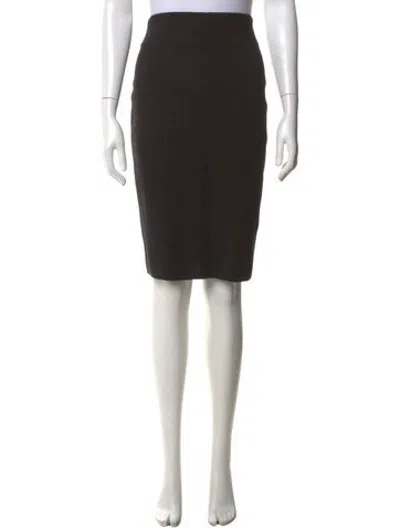 Pre-owned D Exterior Wool Knee-length Skirt In Black