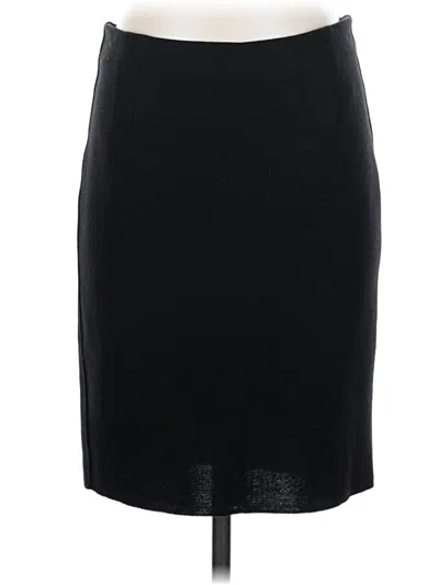 Pre-owned D Exterior Wool Skirt In Black