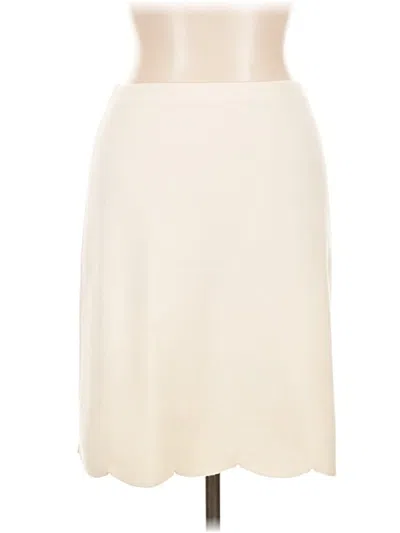 Pre-owned D Exterior Wool Skirt In Ivory