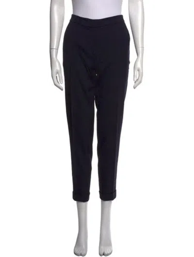 Pre-owned D Exterior Wool Straight Leg Pants In Black