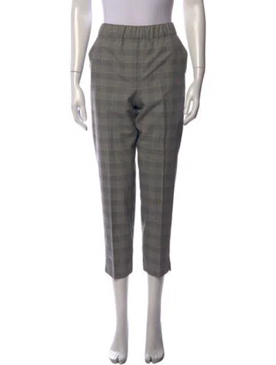 Pre-owned D Exterior Wool Straight Leg Pants In Multicolor