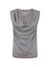 D Exterior Zigzag-pattern Top In Gray