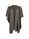 D Exterior Zigzag-knit Open-front Jacket In Multi