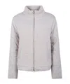 D Exterior Zippered Long-sleeved Casual Jacket In Gray