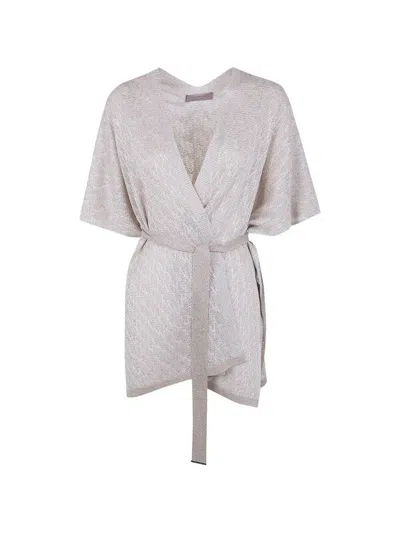 D Exterior D. Exterior Z-line Lux Poncho In White