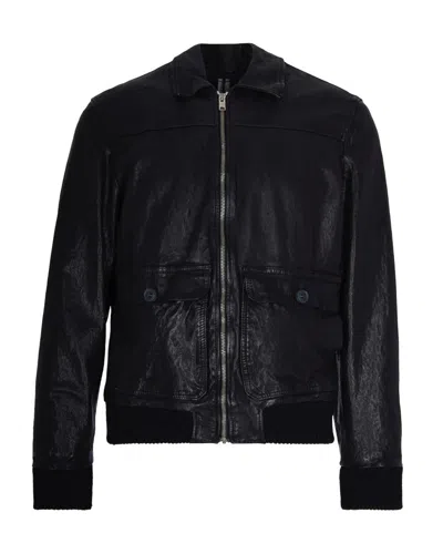 D FOUR BLACK BOMBER JACKET