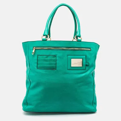 Pre-owned D & G Green Leather Ania Tote