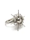 D'heygere Ball Pompadour Ring In Silver