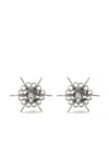 D'heygere Ball Pompadour Studs In Silver