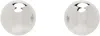 D'heygere Silver Ball Earrings In Silver