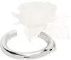 D'heygere Ssense Exclusive Bridal Capsule Flower Cuff Bracelet In Silver/yellow