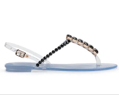 D. Lacquaniti Women's Clara Jelly Sandal In Black