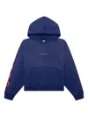 D-r-g-n Bleached Logo Hoodie In Blue