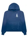 D-r-g-n Bones Skull Hoodie In Blue