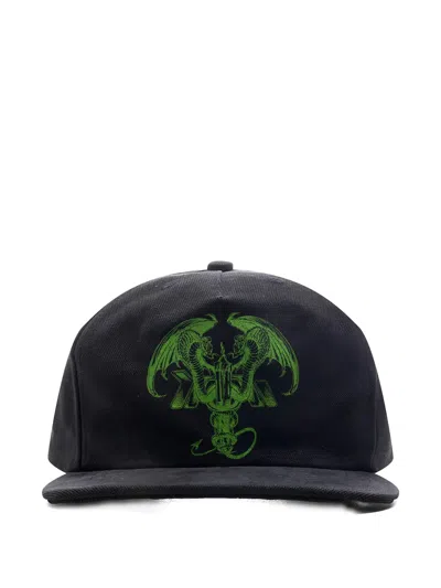 D-r-g-n Cadu Faded Cap In Black