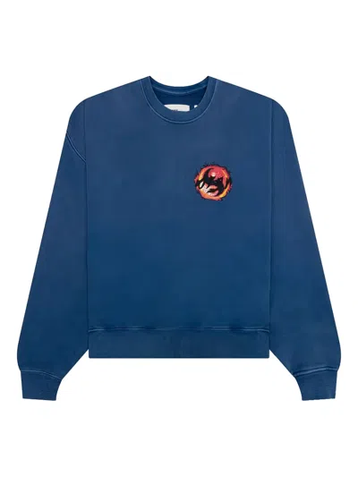 D-r-g-n Fireball Crew Sweatshirt In Blue