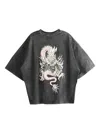 D-r-g-n Graphic-print T-shirt In Gray