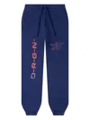 D-r-g-n Origins Bleached Track Pants In Blue