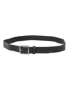 D-squared2 Black Leather Belt In Black