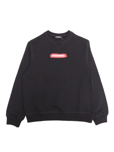 D-squared2 Child Sweatshirt In Black