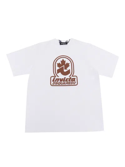 D-squared2 T-shirts In White