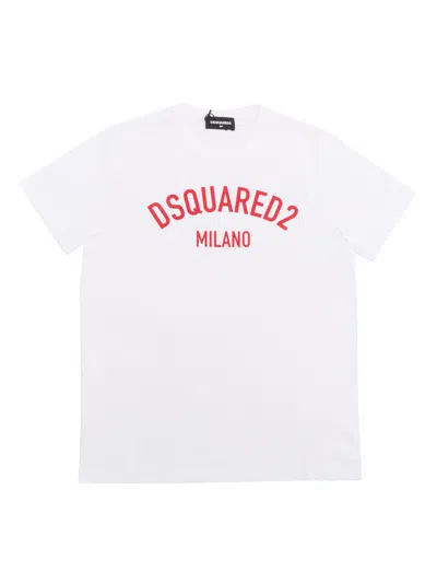 D-squared2 T-shirts In White
