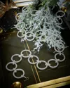 D. Stevens Crystal Circle Christmas Garland, 36" In Silver