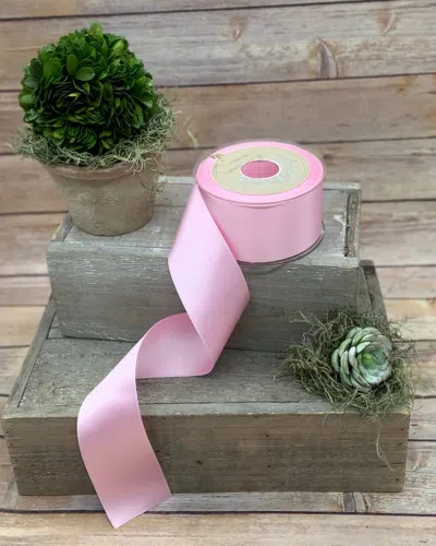 D. Stevens Double Faced Satin Ribbon, 2" X 27 Yards In Almond Blossom