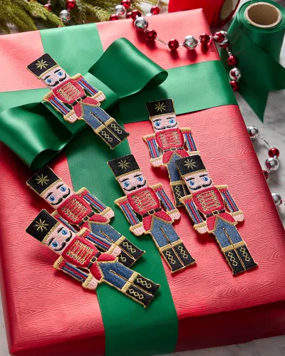 D. Stevens Embroidered Clip-on Nutcrackers, Set Of 6 In Multi