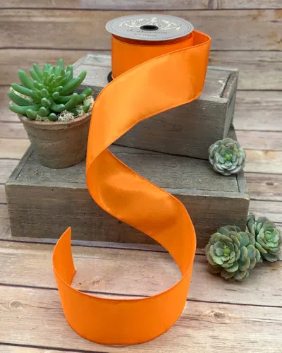 D. Stevens Simply Taffeta Ribbon, 2.5" X 25 Yards In Orange