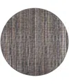 D Style Amador Aa1 10' X 10' Round Area Rug In Chocolate
