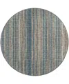 D Style Amador Aa1 10' X 10' Round Area Rug In Mushroom