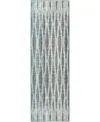 D Style Amador Aa1 2'6" X 10' Runner Area Rug In Mist