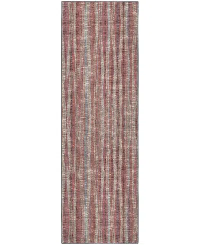 D Style Amador Aa1 2'6" X 12' Runner Area Rug In Rose