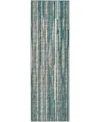 D Style Amador Aa1 2'6" X 12' Runner Area Rug In Teal