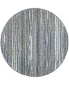 D Style Amador Aa1 4' X 4' Round Area Rug In Purple