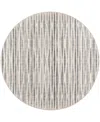 D Style Amador Washable Aa1 6' X 6' Round Area Rug In Ivory