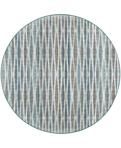 D Style Amador Aa1 8' X 8' Round Area Rug In Mist