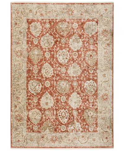 D Style Bergama Be6 7'10" X 10' Area Rug In Paprika