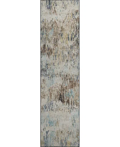 D Style Sandhurst Sdh1 2'3" X 7'6" Runner Area Rug In Charcoal