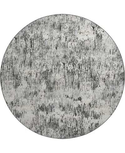 D Style Camberly Cm1 8' X 8' Round Area Rug In Charcoal