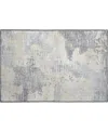 D Style Camberly Cm2 1'8" X 2'6" Area Rug In Charcoal