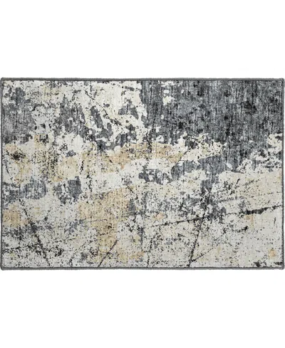 D Style Camberly Cm3 1'8" X 2'6" Area Rug In Black