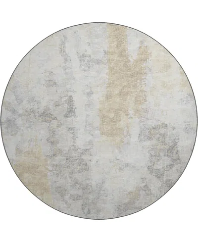 D Style Camberly Cm3 8' X 8' Round Area Rug In Ivory