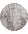 D Style Camberly Cm3 8' X 8' Round Area Rug In Mauve
