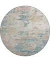 D Style Sandhurst Sdh4 8' X 8' Round Area Rug In Ivory
