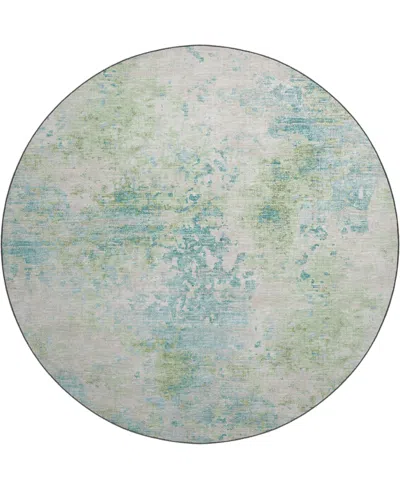 D Style Camberly Cm5 8' X 8' Round Area Rug In Green