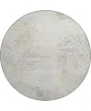 D Style Camberly Cm5 8' X 8' Round Area Rug In Ivory