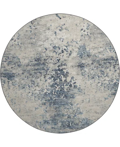 D Style Camberly Cm5 8' X 8' Round Area Rug In Navy